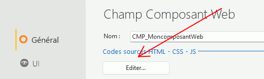 Editer le code HTML - CSS - JS